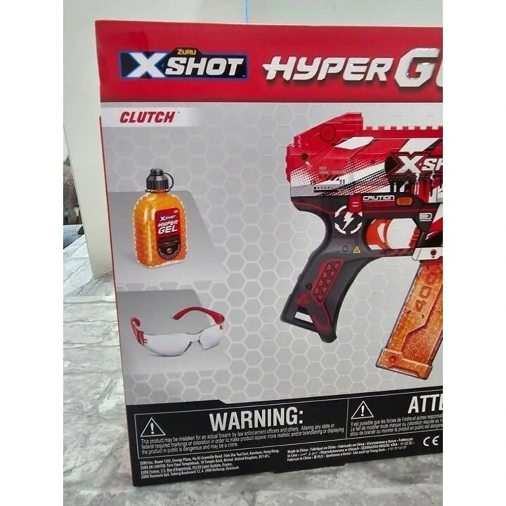 ZURU X SHOT Hyper Gel Clutch Blaster 5,000 Pellets 150 FPS‎ Ages 14+ New